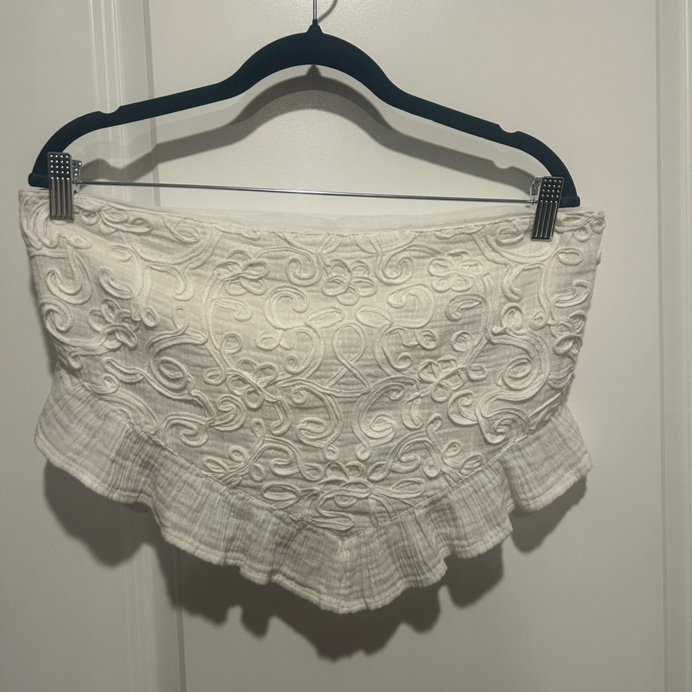 American Eagle Embroidered Bandeau Top Sz XL